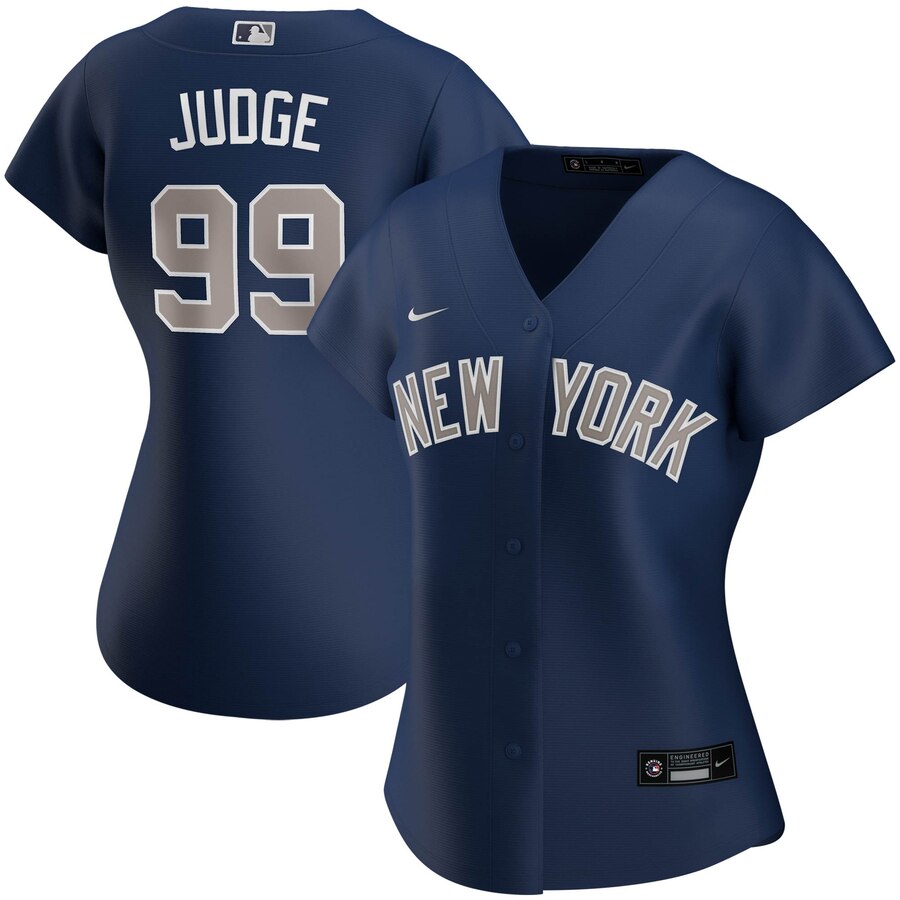 New York Yankees #99 Aaron Judge Nike Women's Alternate 2020 MLB Player Jersey Navy